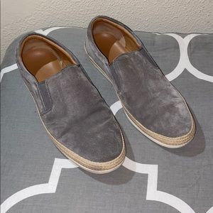 Vince Grey Slip Ons
